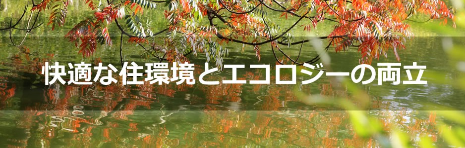 快適な住環境とエコロジーの両立 快適な住環境とエコロジーの両立